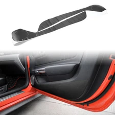 2X Carbon fiber Door Anti-kick Sticker Protect Trim Decor For Ford Mustang 2015+