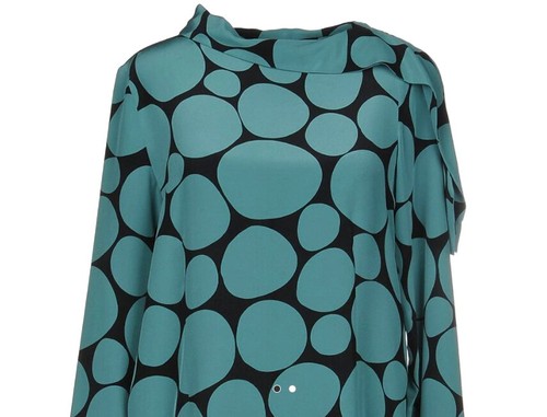 NWT MARNI Blue & Black Mod Silk Sheath Dress 2 US/38 IT $940 Simply Adorable! - Picture 3 of 11