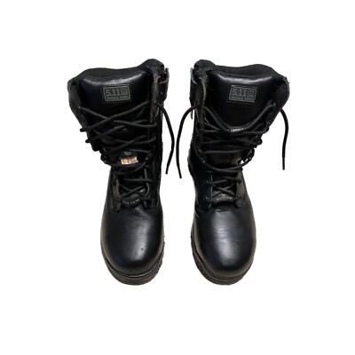 511 Tactical Mens ATAC 8'' Black Lace Side Zip Duty Boots Size 7