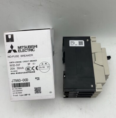 Mitsubishi EARTH leakage breaker 100-440VAC NV32-SVF 3P 20A Mitsubishi EARTH leakage breaker 100-440VAC NV32-SVF 3P 20A