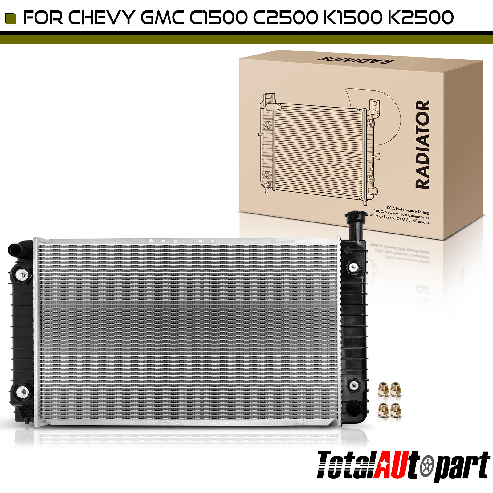 Radiator w/ Oil Cooler for Chevrolet C1500 K1500 1996-1999 K2500 GMC ...