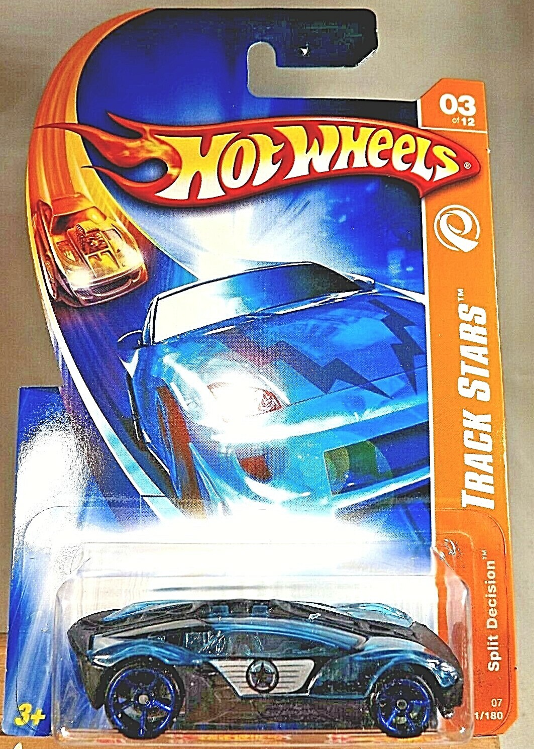 2007 Hot Wheels #111 Track Stars 3/12 SPLIT DECISION Blue-Black w/Black OH5 Sp