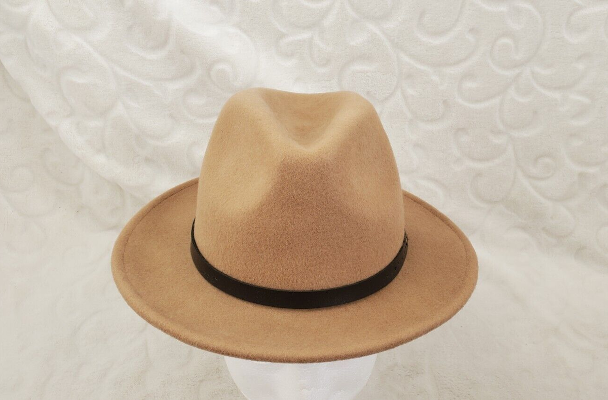 Urban Outfitters / ecote Tan wool Felt Panama Hat Urban Outfitters Ecote Fedora Hat 100% Wool Felted Tan Brown  main image 2