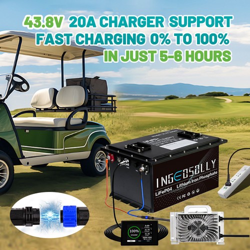 36V 105Ah Golf Cart LiFePO4 Lithium Battery 15000+ Cycle 200A BMS + 20A Charger - Picture 10 of 16