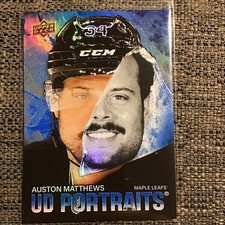 2025-26 UD Series 1 UD Portraits Auston Matthews