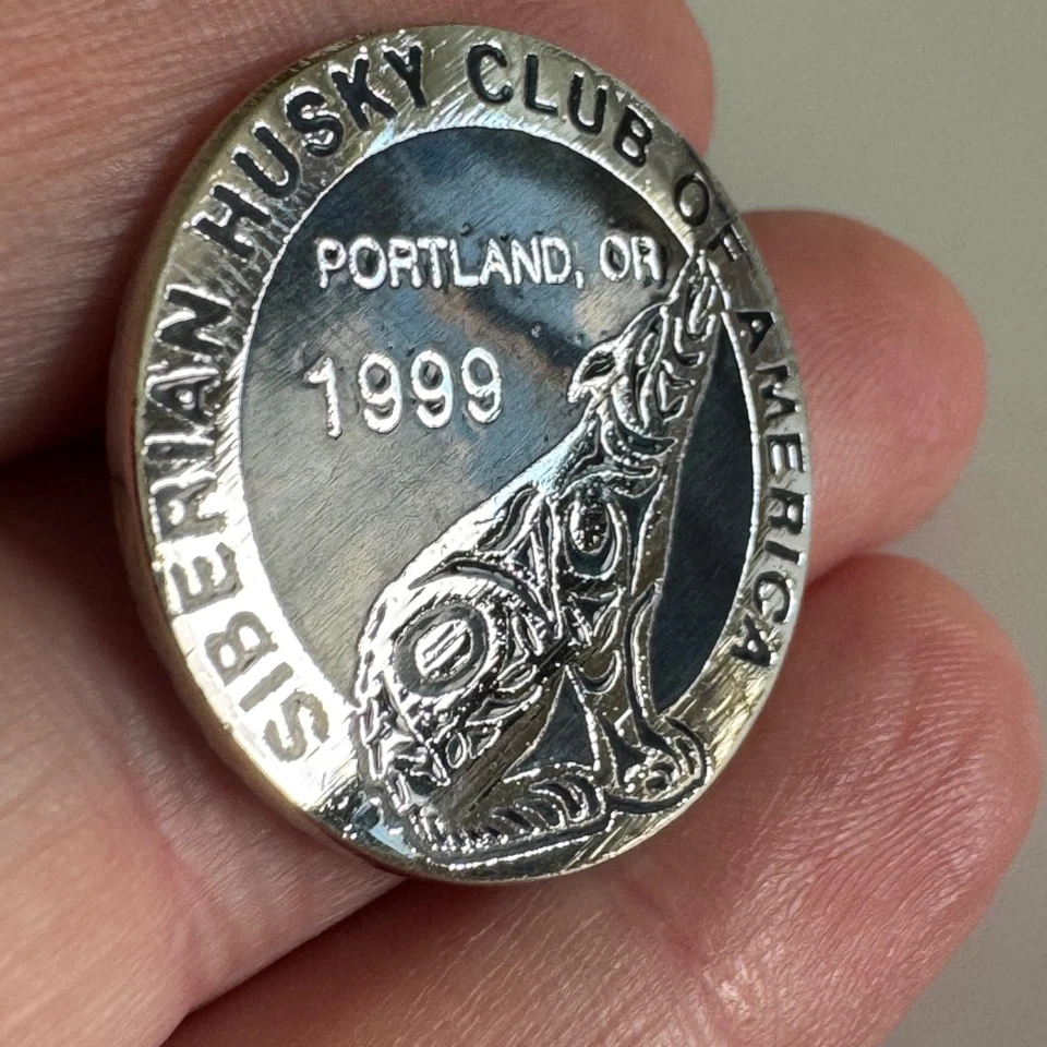 Vintage Siberian Husky Club of America 1999 Portland OR Lapel Pin - Image 2 of 3