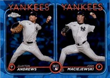 2024 Topps Chrome Update Sapphire #USCS163 Clayton Andrews / Josh Maciejewski