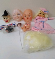 Mixed Lot of Doll faces/heads and more Rubber  Plastic.