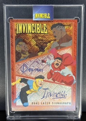 Invincible Auto Card Keepsake Cards Invincible Omniman RED Auto #CC-4 Laser Signagraph SDCC ...