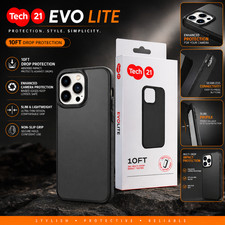 Tech21 Evolite (iPhone 13 PRO MAX) Case 3M Drop Protection Shockproof Back Cover