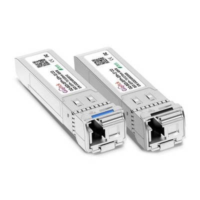 1 Pair 10GBASE-BX60-UD BiDi SFP+ Module, TX 1270nm/1330nm, RX 1330nm/1270nm,