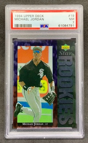 1994 Upper Deck MICHAEL JORDAN White Sox Star Rookies Foil RC SP #19 NM PSA 7