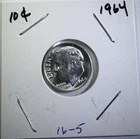 1964 10C Roosevelt Dime SILVER Uncirculated (16-05)