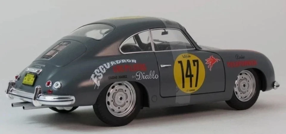 SOLIDO - Voiture de sport 1954 couleur grise - PORSCHE 356 Pre-A #147 - 1/18 ... - Photo 2/2