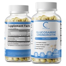Glucosamine Chondroitin Capsules 120ct   Joint Support with MSM  Collagen