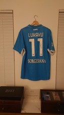 Maglia Romelu Lukaku MatchWorn segnata firmata non lavata COA Napoli vs Juventus 2025