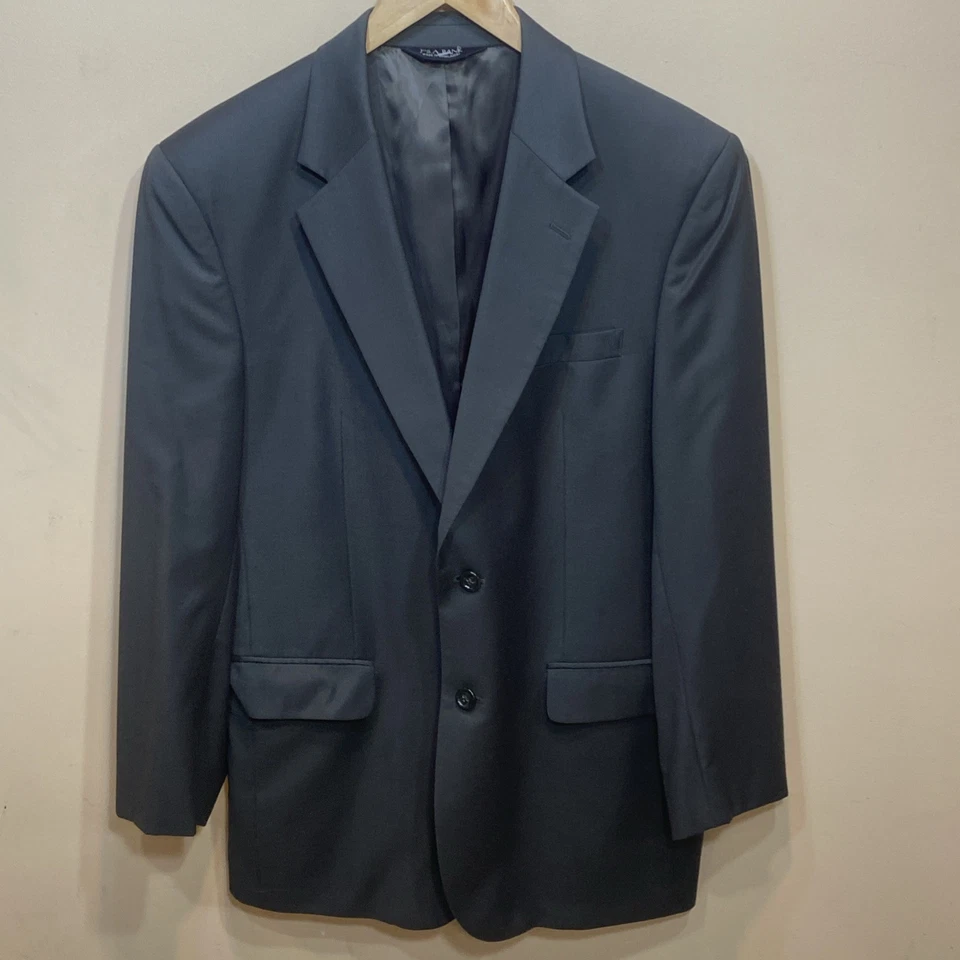 Jos. A. Bank 42R M a L Verde Oliva Oscuro 100% Lana Hombre Chaqueta Pantalones 36x30 Traje Foto 2 de 4