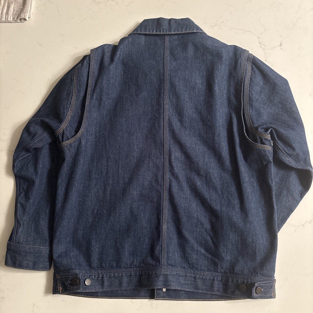 Patagonia Jacket Mens M Blue Denim Chore Coat Steel Forge Made in