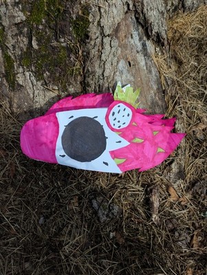 cute dragon fruit paper dragon puppet 