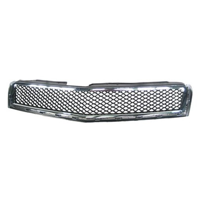 Replacement Black Chrome Plastic Front Grille For 2009-2012 Chevrolet Traverse