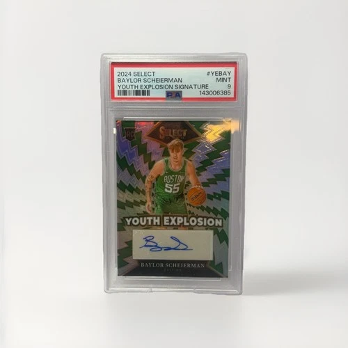 2024-25 Panini Select Youth Explosion Baylor Scheierman (AU, RC) PSA 9