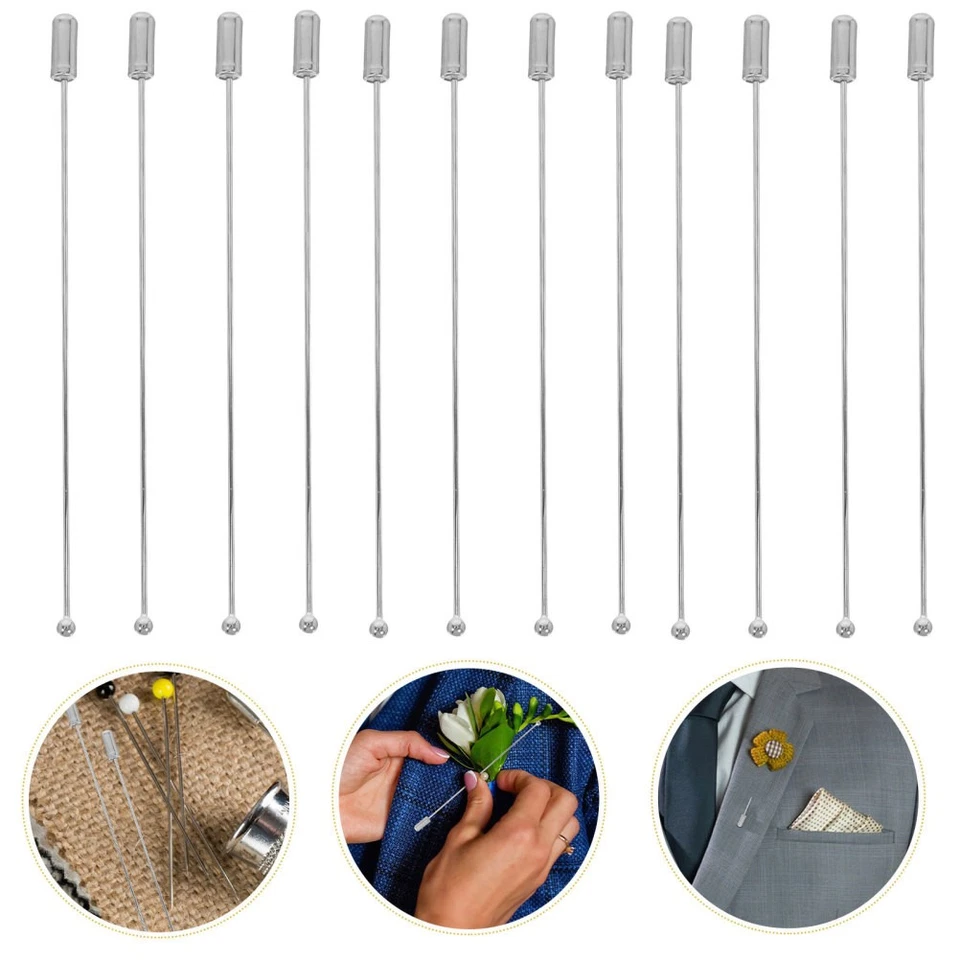  40 Pcs Stick Pins Jewelry Shawl Boutonniere Holder Broach Needle - Image 2 of 4