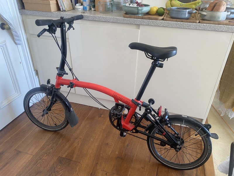 Brompton S2L 2 Speed Folding Bike Red