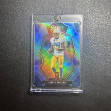 2022 Panini Select - Premier Level Isaiah Spiller #157 Light Blue Prizm /99 (RC)
