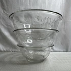 Pyrex Colonial Mist Nesting Glass Mixing Bowls 322 323 325 SET OF 3 VINTAGE EUC