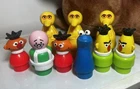 FISHER PRICE Sesame Street Muppets LITTLE PEOPLE FIGURES Vintage LOTx  9