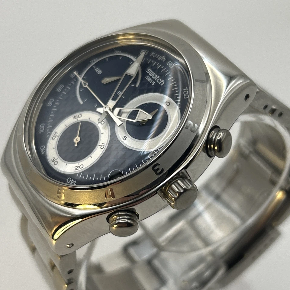 Swatch Irony Chrono Swiss Made V8 Watch - YCS547G - New Battery - image 4 of 4