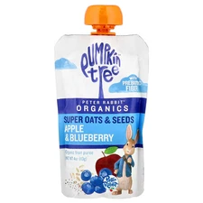 Peter Rabbit™ Organics, Organic Fruit Puree, Super Oats & Seeds, Apple &
