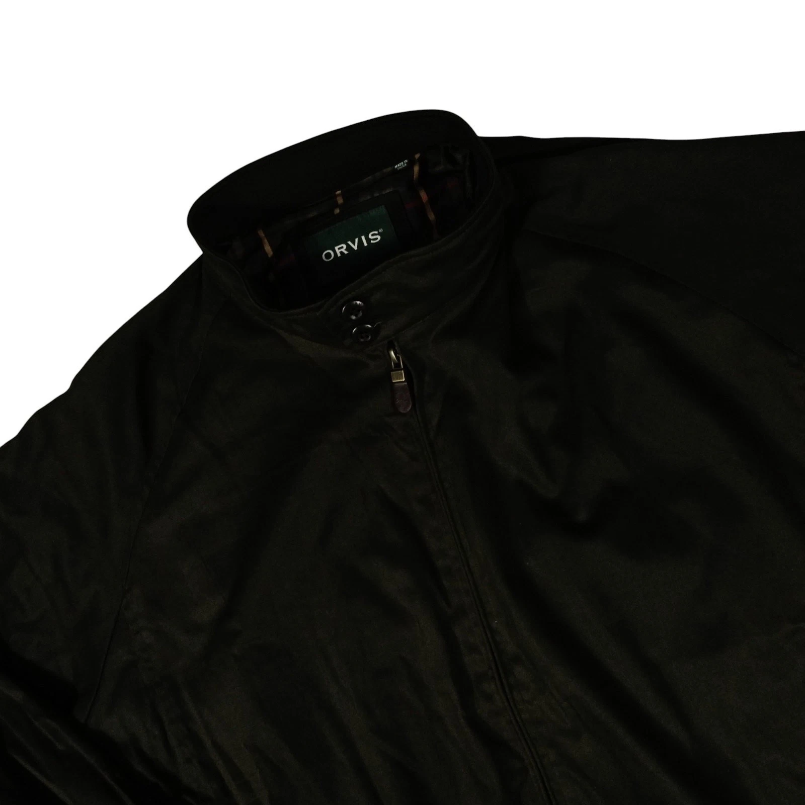 Orvis Cotton Zip Jacket Flannel Lined Outdoor Camping Farm Warm Mens XXL