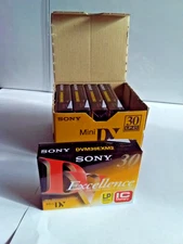 SONY MINI DV EXCELLENCE DIGITAL VIDEO CASSETTES DVM30EXM2 SEALED PACK OF 5 NEW !