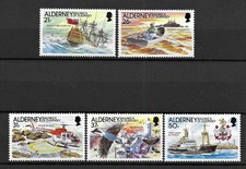 Alderney 1991 Automation of the Casquets Light House MNH set S.G. A47-A51