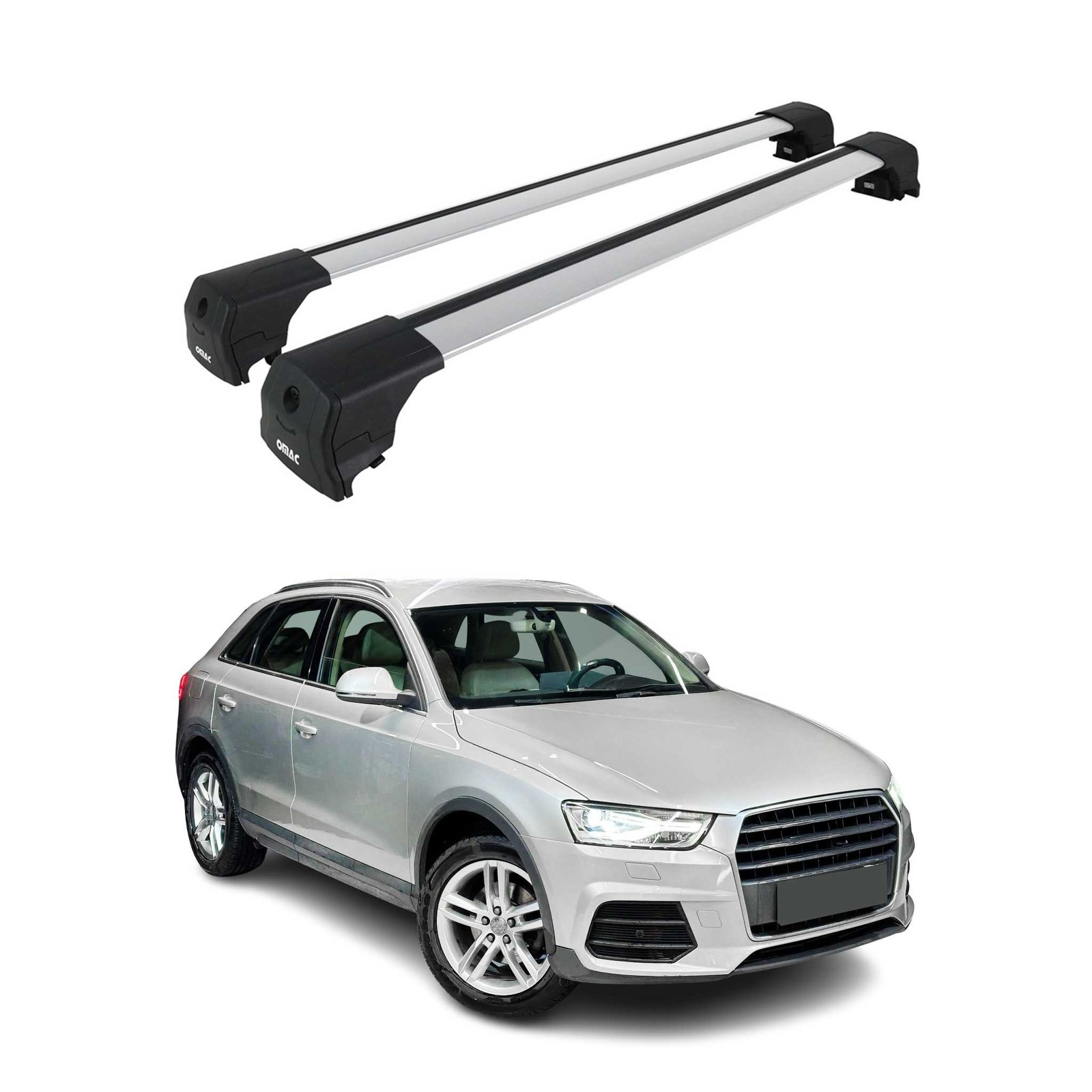Barres de toit transversales haut de gamme en aluminium pour Audi Q3 8U