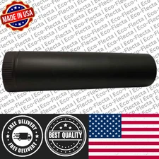 6 In. X 24 In. Black Stove Pipe