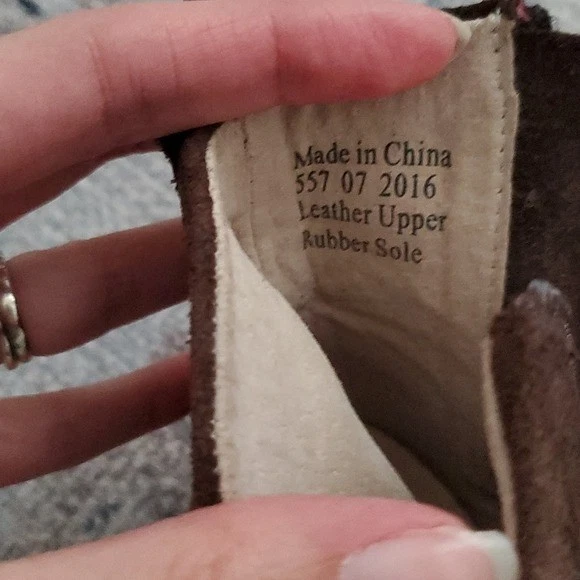 Livie and Luca Baby Girl Pepper Boots Mocha Suede Leather Sz4 - Image 3 of 4