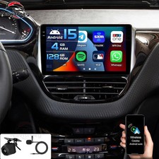 4+128G Carplay BT Android 15 Autoradio GPS Navi für Peugeot 208/2008 2012-2018