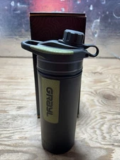Grayl GeoPress 24 oz Water Purifier Bottle Filter for Hiking Camping Black Camo