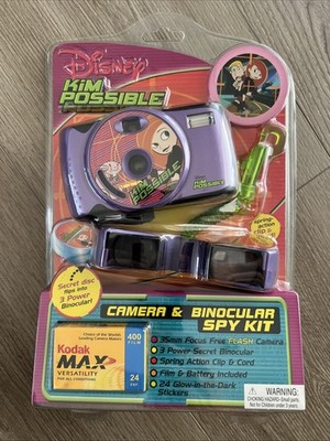 Disney Kim Possible Camera & Binocular Spy Kit 35mm Focus Free Camera Kit