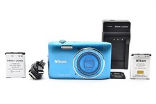 Nikon COOLPIX S3600 Digital Camera 20.0MP 8x Zoom Blue tested From Japan 2677212