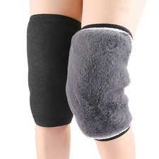 Winter Knee Warmer Plush Fleece-Lined Knee Brace Leg Warmers for Men Arthriti...