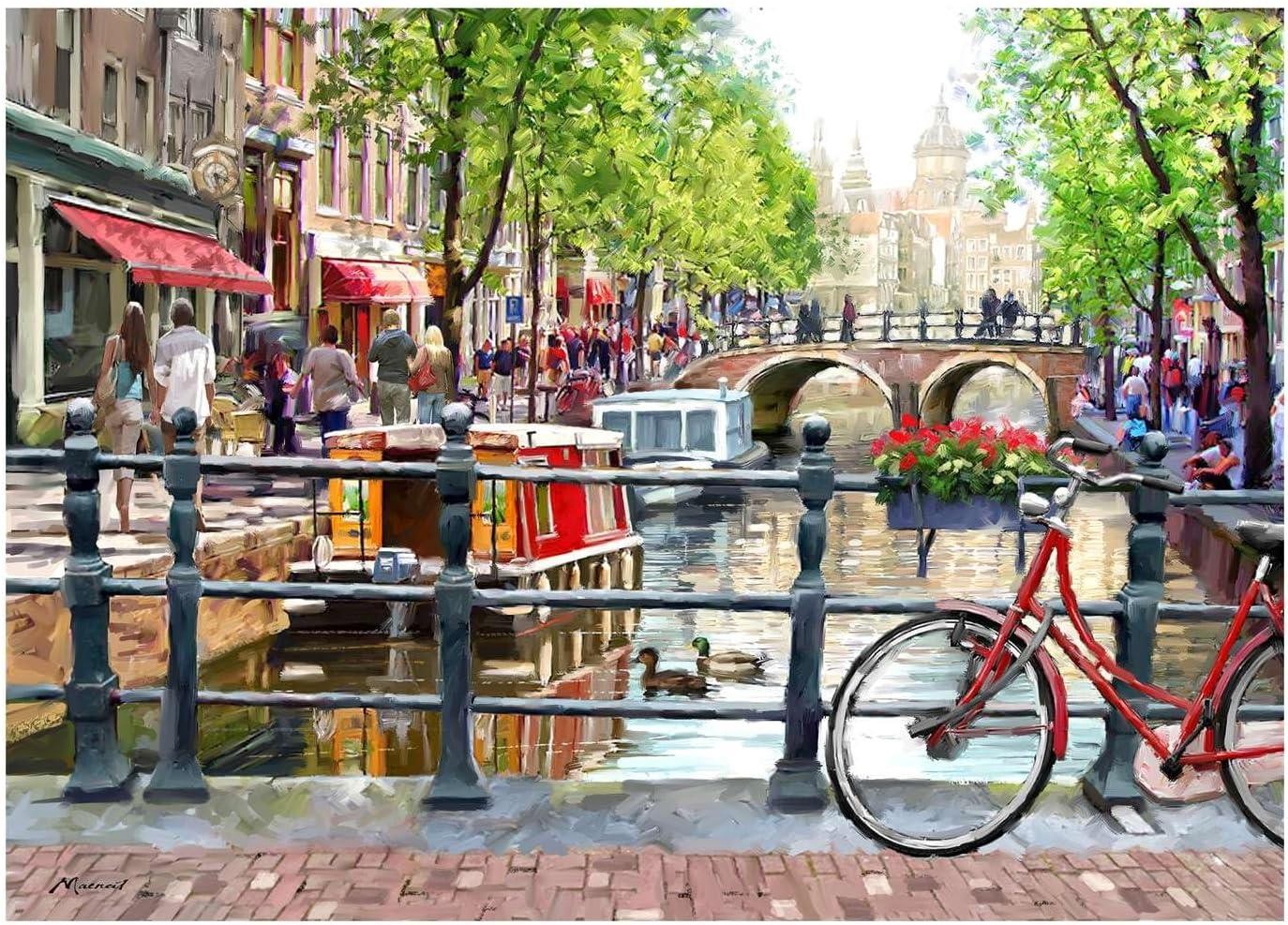 The House of Puzzles Spring in Amsterdam 1000 Piece Jigsaw Puzzle - Image 7