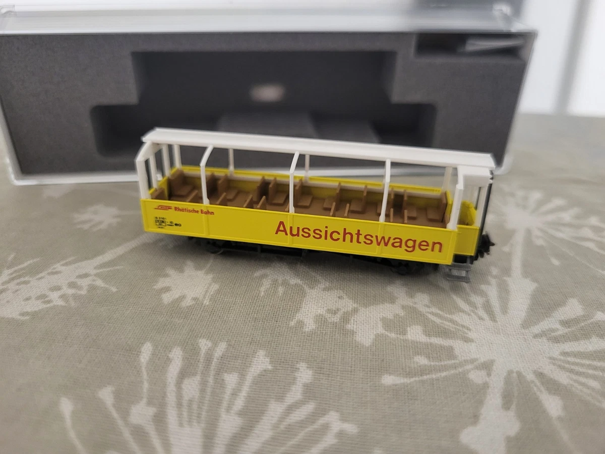 KATO Wagon échelle N – Lot De 4 Wagons à Bois RHB – Époque VI – Neuf Sous Boîte