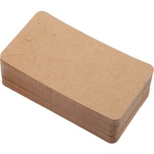 100 Pcs Kraft Paper Jewelry Display Cards Brown Earring Holder Cards 9 x 5 cm