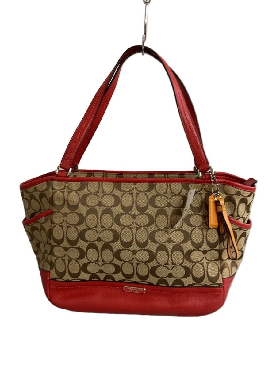 COACH Signature Canvas Tote Bag with All-Over Pattern F23297
