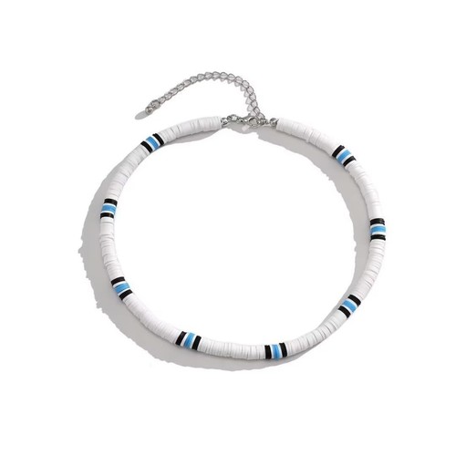 Puka Shell Necklace for Men Seashell Choker Necklace Beach Necklace Surfer Clay - Picture 7 of 7