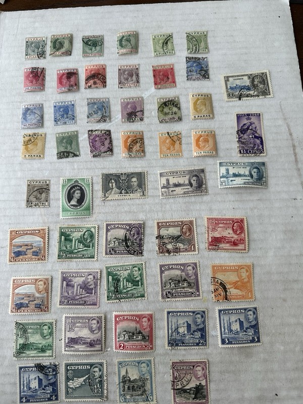 Old Used Stamps Of Cyprus. Starting In 1903-50 Collection Of 54 Used Stamps