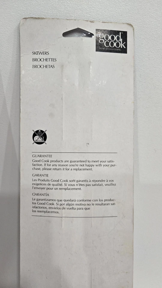 Good Cook 12-inch Metal Skewers / 2 pks Of 4 / Reusable • Free Shipping  - Image 4 of 4